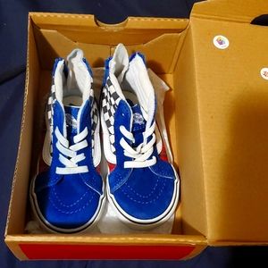 Toddler Plaid Checkerboard Sk8-Hi Zip Sneakers